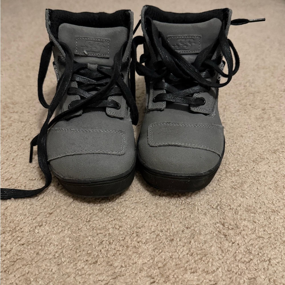 Stylish Gray Motorcycle Shoes